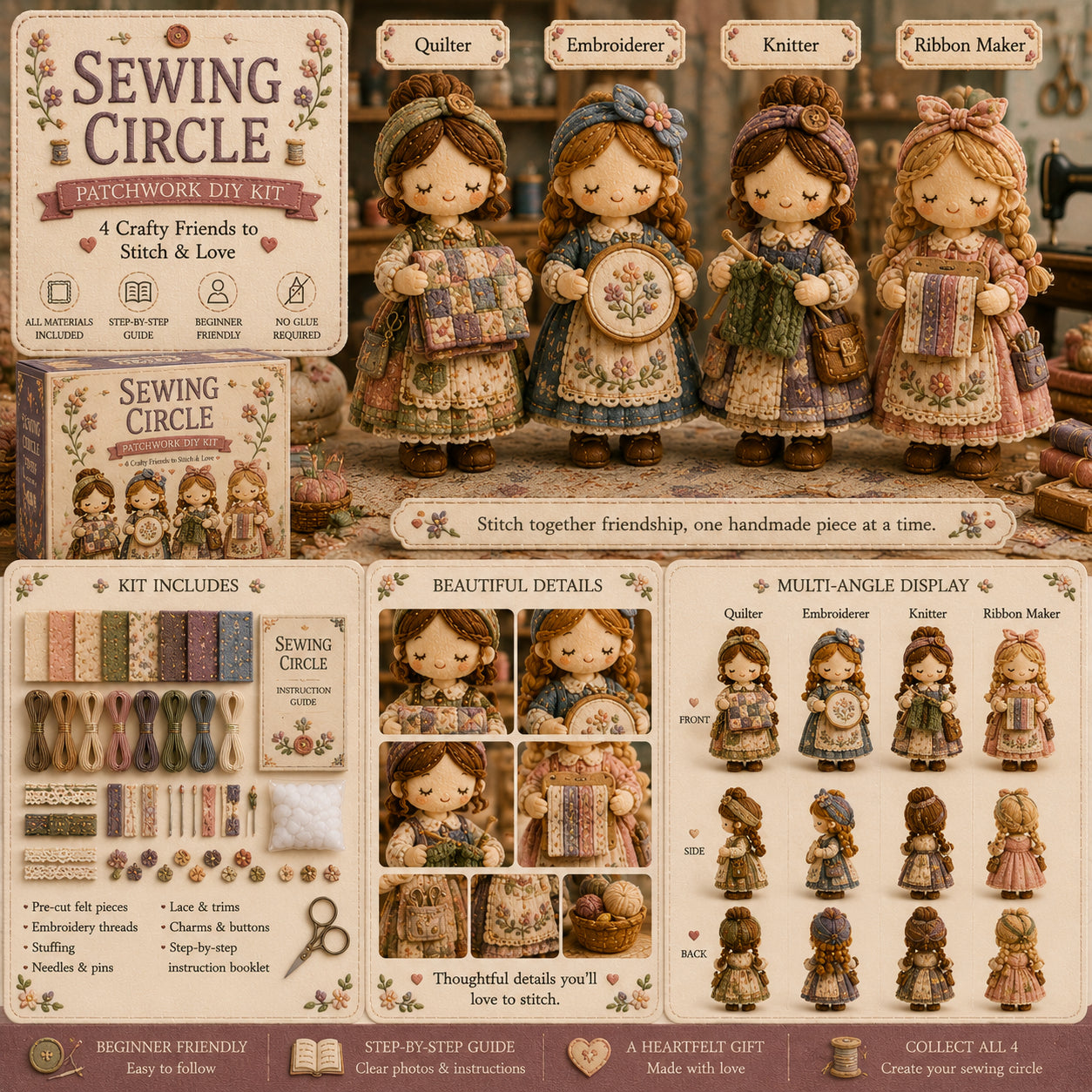 【Utolsó nap: Élvezd a 50% kedvezményt!】Miniatűr patchwork készlet a Miniature World sorozatból