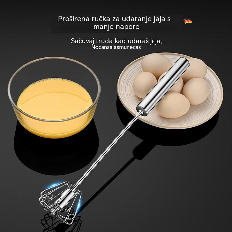【Vásárolj egyet, és egyet ingyen kapsz】 Félautomata és kézi, rozsdamentes acél tojásverők