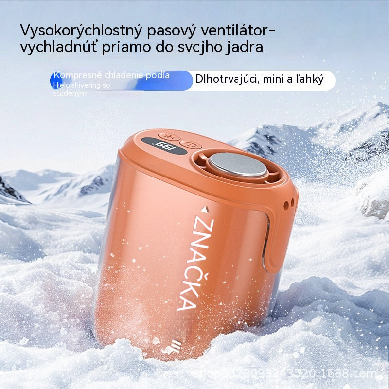 Kéz nélküli ventilátor LED kijelzővel, beépített csipesszel és 199 fokozatban állítható sebességgel