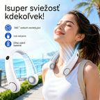 【Kedvezmény】Nyakba akasztható klímaventilátor – rendkívül csendes, hordozható és 360°-ban forgatható – ideális nyárra