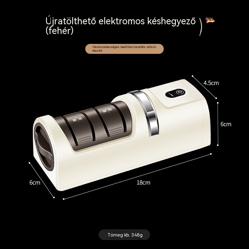 【Korlátozott ideig 50% kedvezmény!】 Többfunkciós, újratölthető akkus elektromos késélező