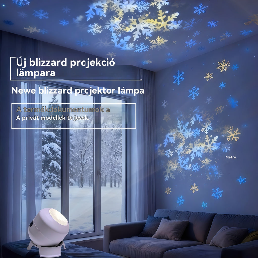 【50% akció】 Dinamikus forgó LED projektor