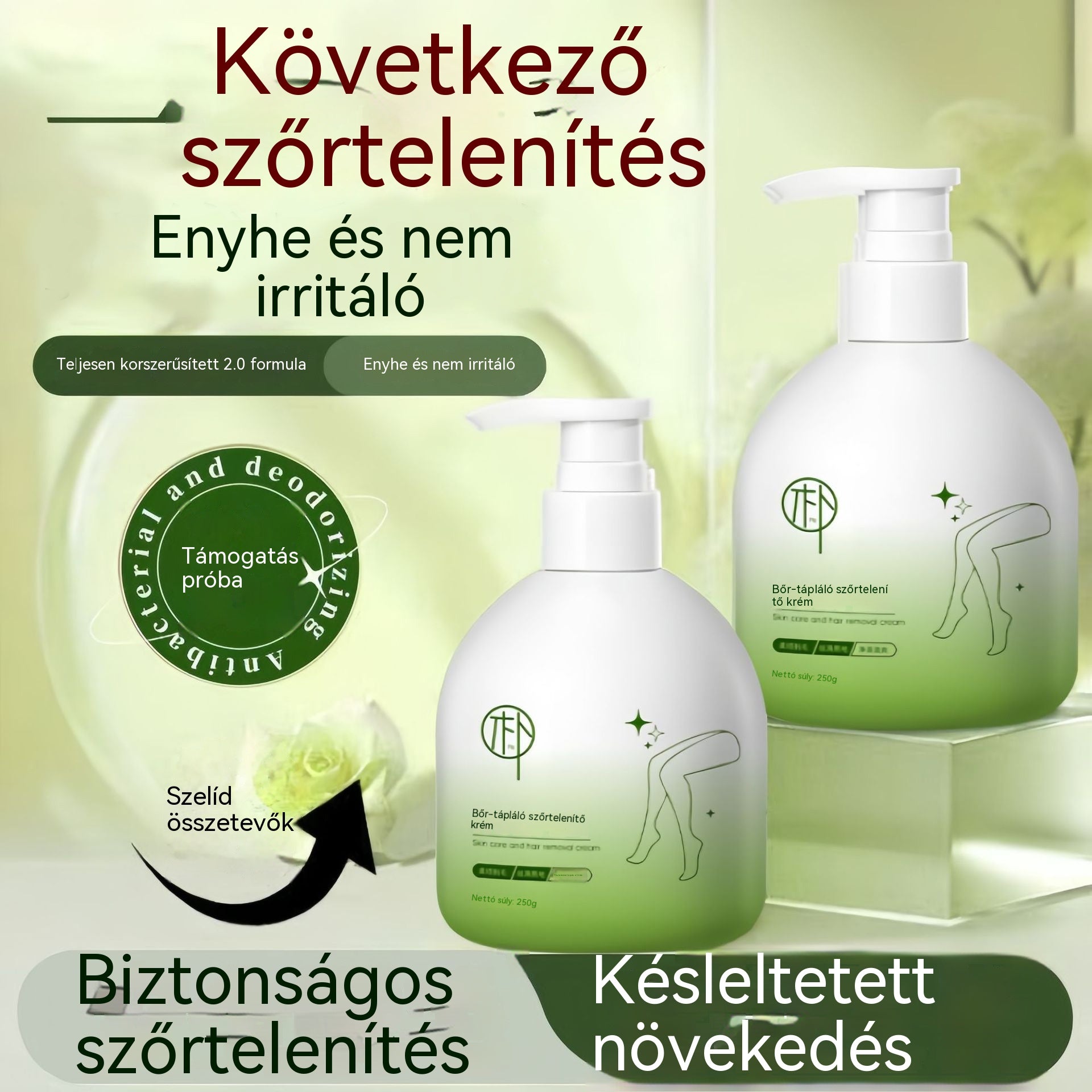 【Akció!】Gyengéd és bőrbarát szőrtelenítő készlet | Korlátozott ideig érvényes ajánlat