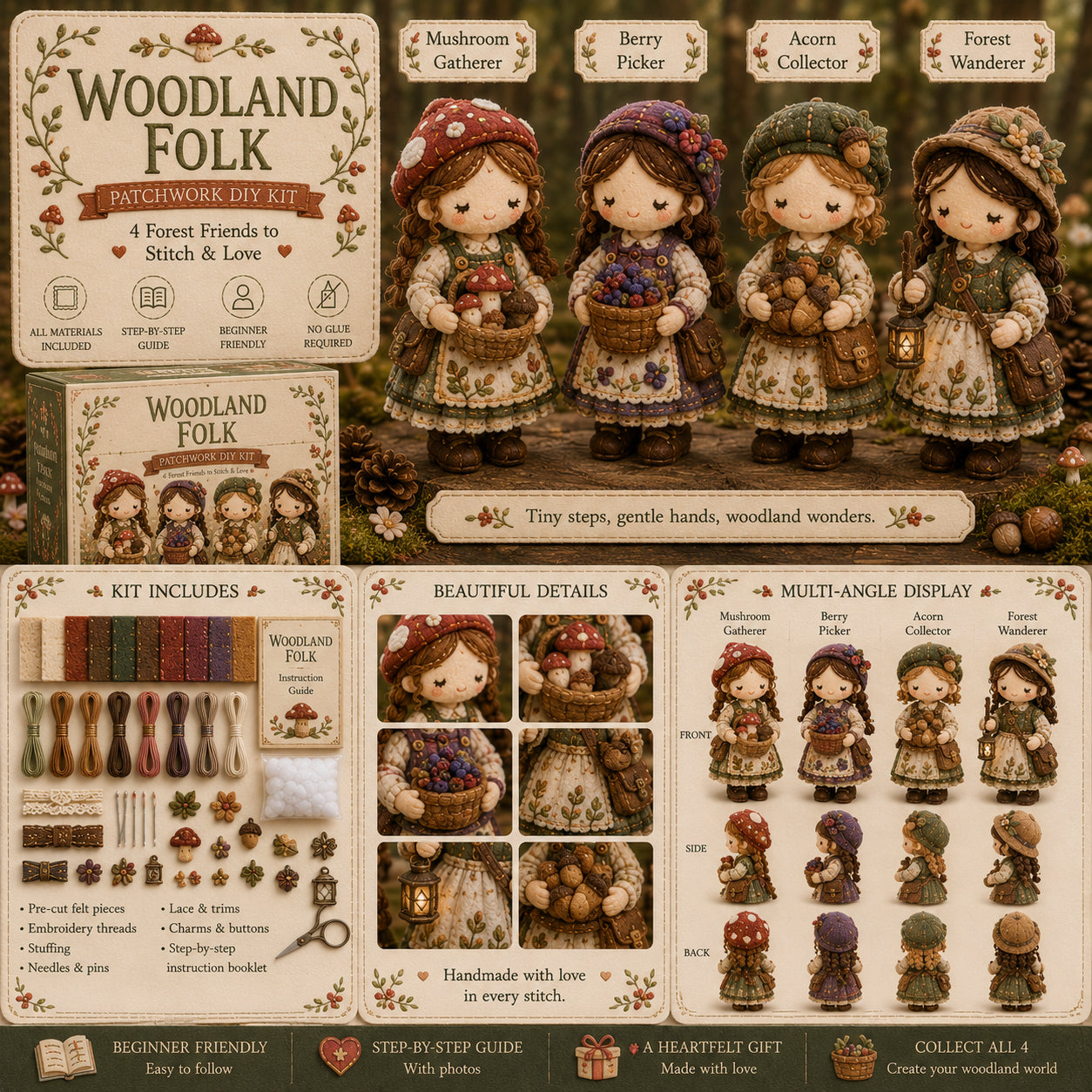 【Utolsó nap: Élvezd a 50% kedvezményt!】Miniatűr patchwork készlet a Miniature World sorozatból