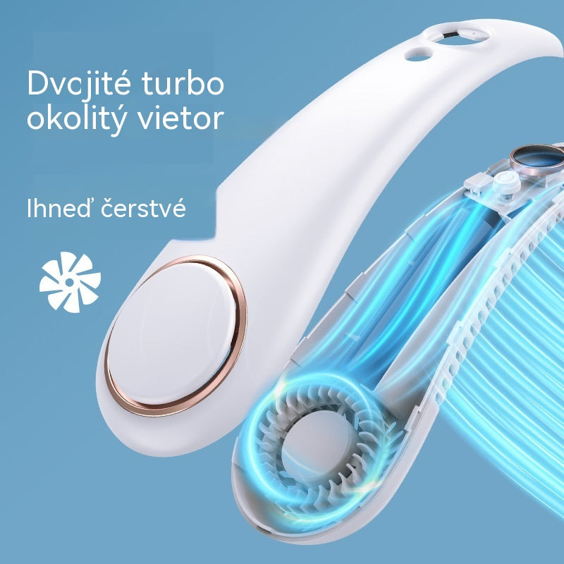 【Kedvezmény】Nyakba akasztható klímaventilátor – rendkívül csendes, hordozható és 360°-ban forgatható – ideális nyárra