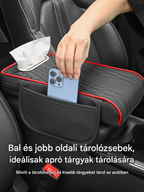 【Akció】Három az egyben multifunkcionális bőr autós kartámasz doboz