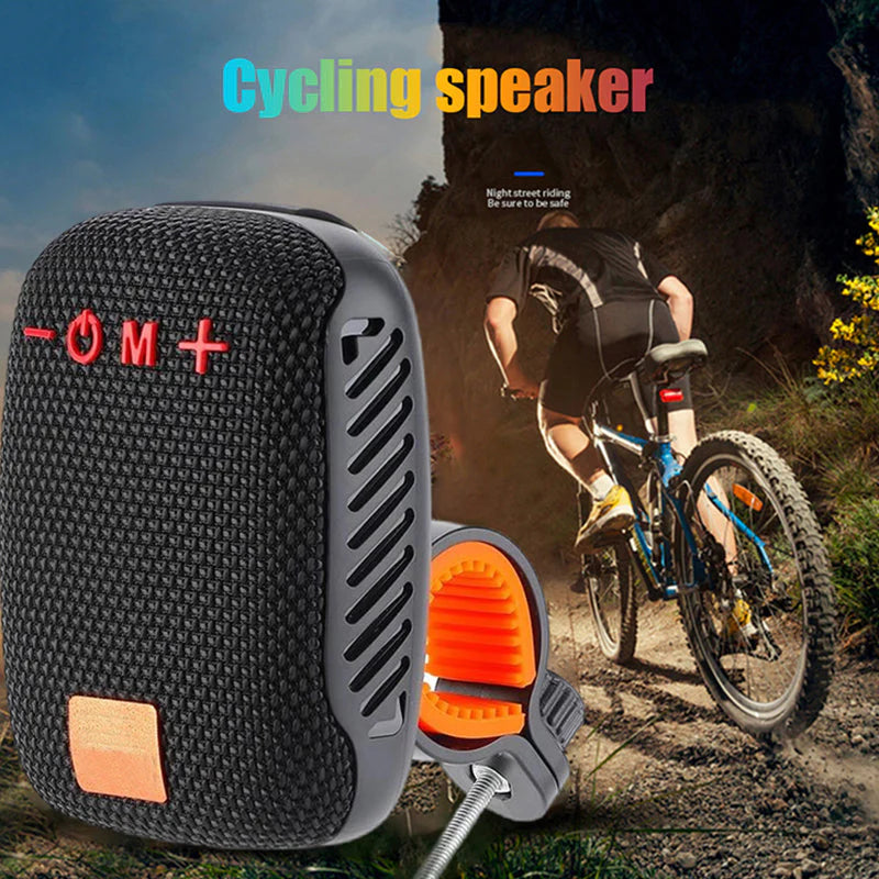 【Akár 50% kedvezmény + Ingyenes szállítás】Hordozható Bluetooth hangszóró tartóval, kültéri kerékpározáshoz, víz- és ütésálló